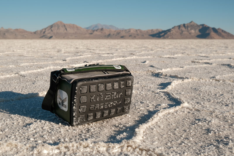 The KitBrix BaseBrix™ pictured on the Utah Salt Flats