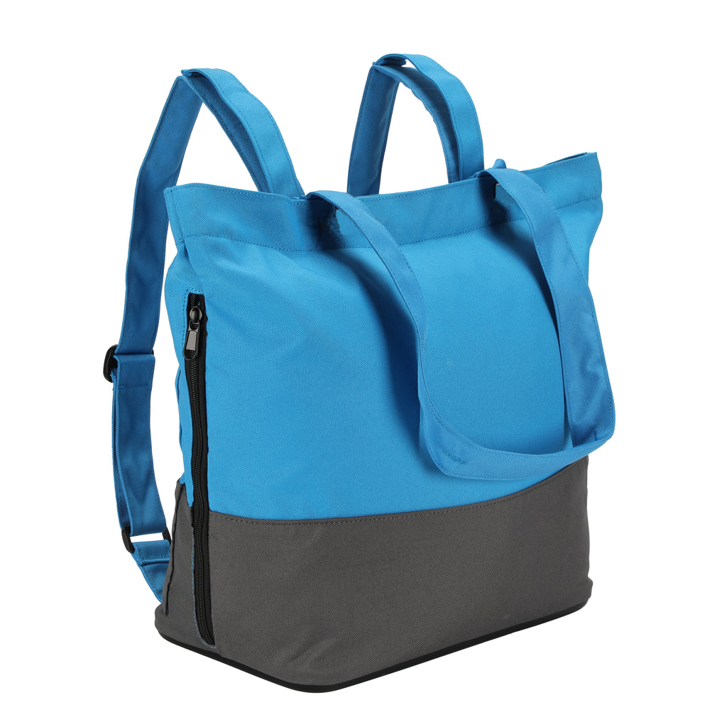 The Azure TotePack offers ultimate comfort with its padded straps as, we have engineered adjustable extendable straps to help you seamlessly convert between being a totebag and backpack. This TotePack is ready as your go-to carry-all for every occasion.