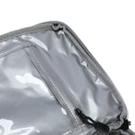 Interior shot of the Transiton bag, Heavy-duty waterproof TPU construction