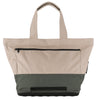 Eco tote bag with heavy-duty construction and a convertible laptop pocket for travelers