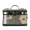 Camo Triathlon transition bag featuring two mesh pockets, ideal for organizing smaller gear and accessories