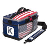 Limited edition waterproof sports bag featuring a USA flag print, perfect for athletes and patriots