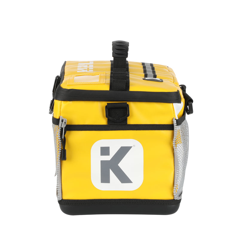 Yellow Triathlon bag with side window for interchangeable sport icons