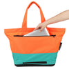 Spacious eco-tote bag with a laptop sleeve to keep your device protected