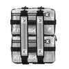 Full view of the Triathlon transition bag with both components zipped together