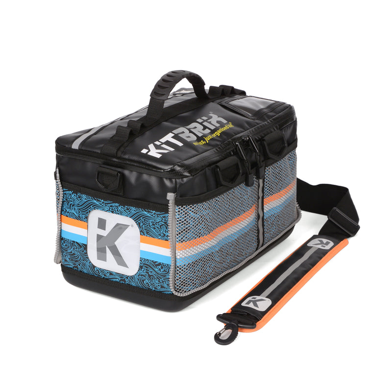 San diego triathlon Gear Bag. Modular tool bag with increased capacity. Customizable organization bag with interchangeable icons.