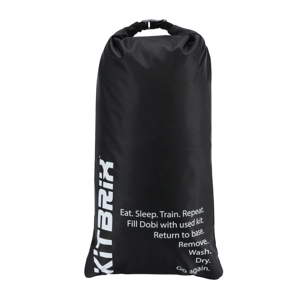 The dobipak double lined Dry Bag in black, Suitable for wetsuit, muddy kit and shoes